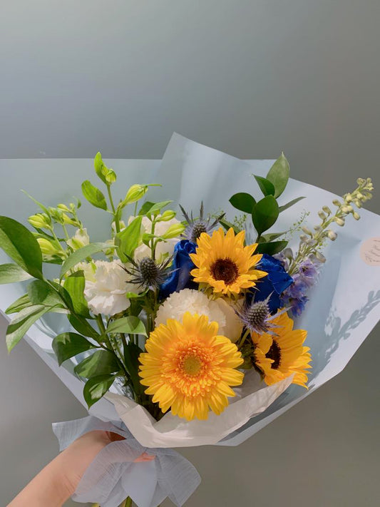 Yellow and Blue Bouquet