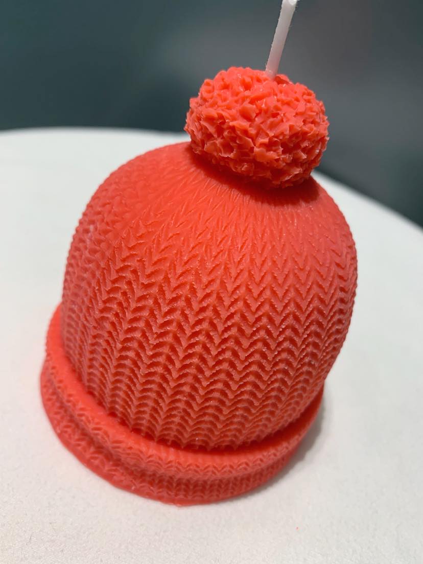 Cute Warm Winter Hat Candle