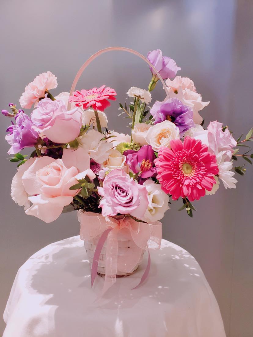 Purple Flower Basket