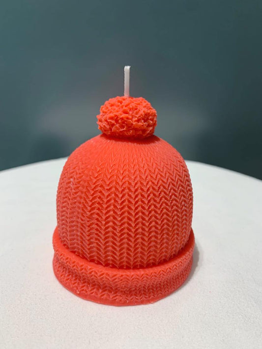 Cute Warm Winter Hat Candle