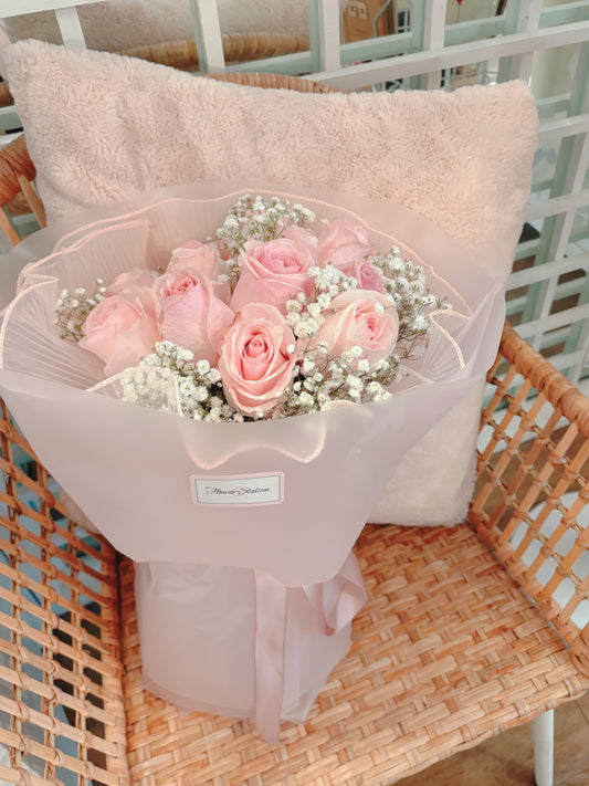 Pink for You - 12 roses