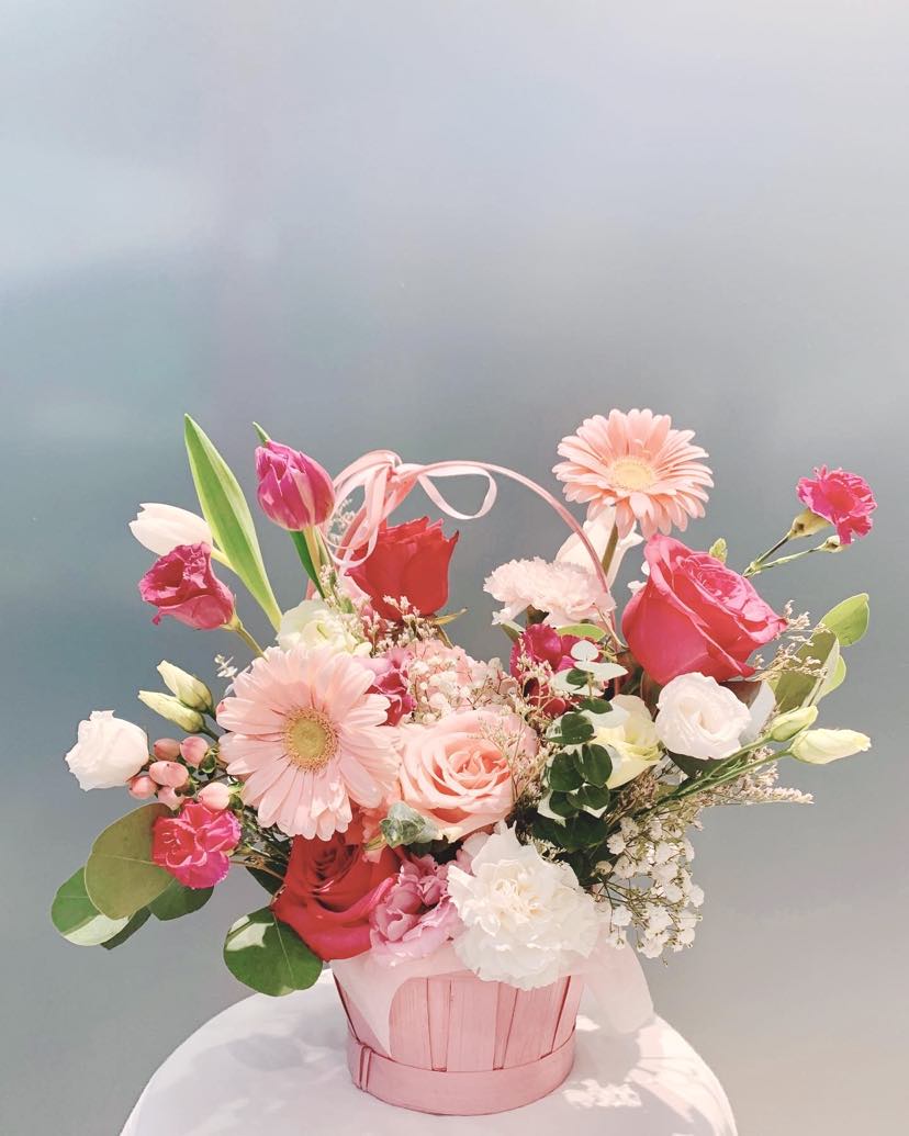 Special Vibrant Flower Basket