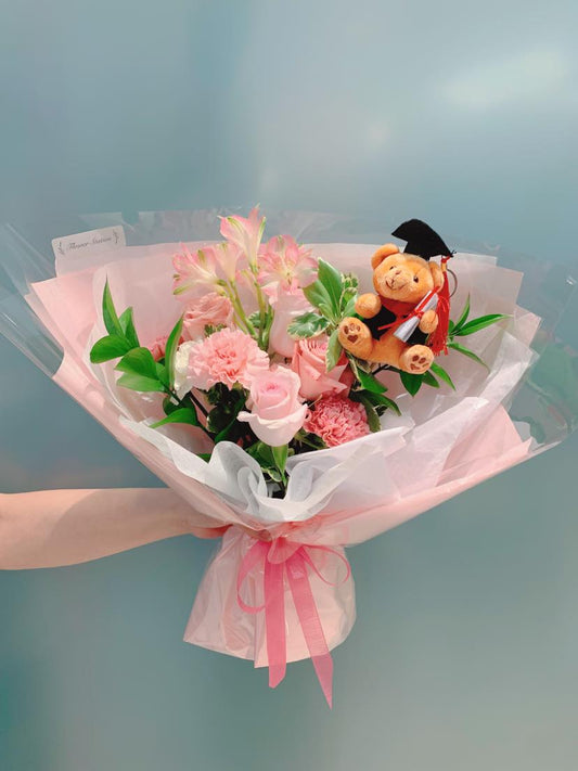 Pink Love Graduation Bouquet