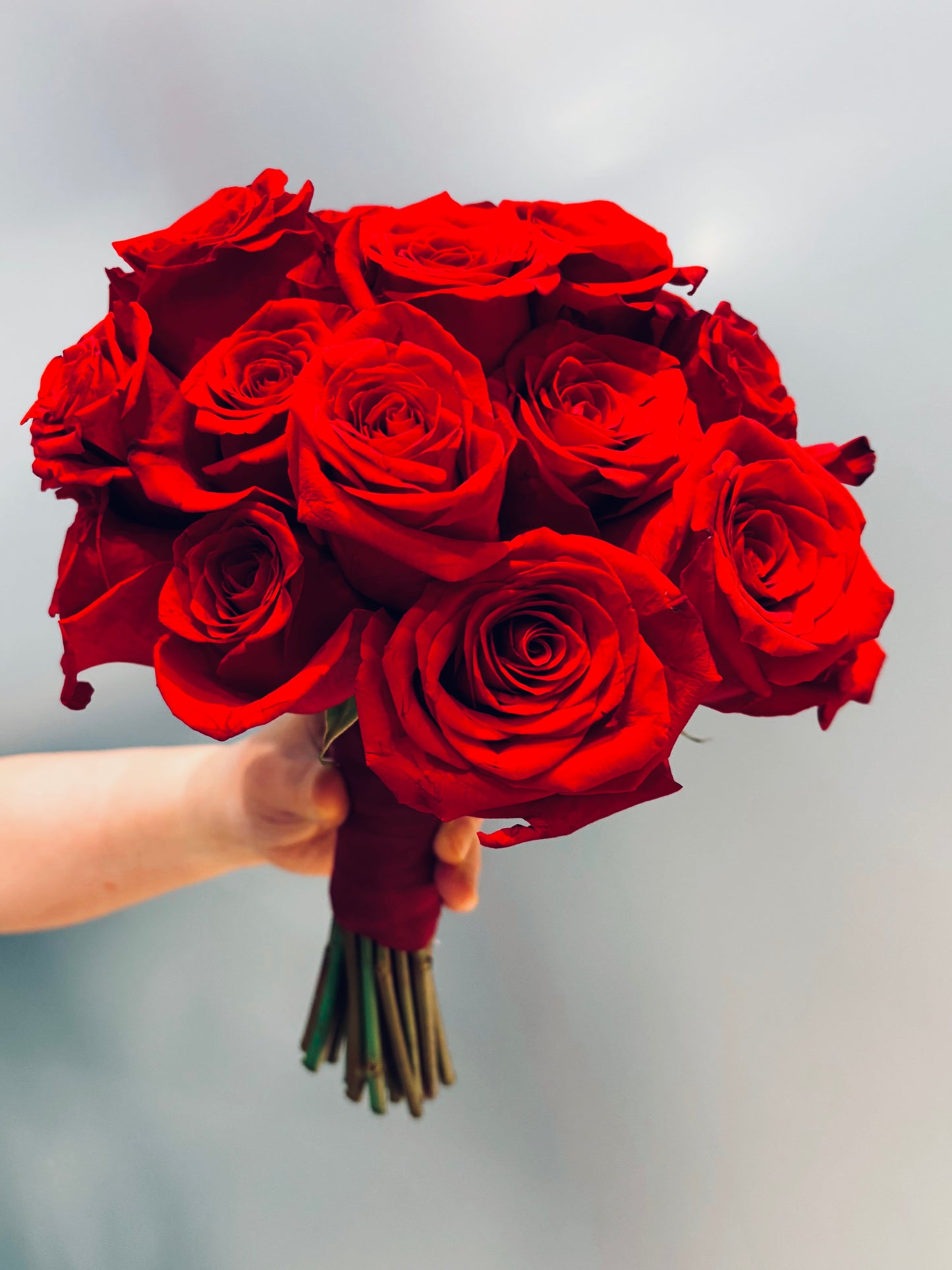 Red Roses Wedding Bouquet